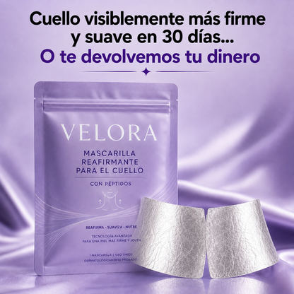 VELORA Mascarilla de Cuello + Péptidos e Hidratación