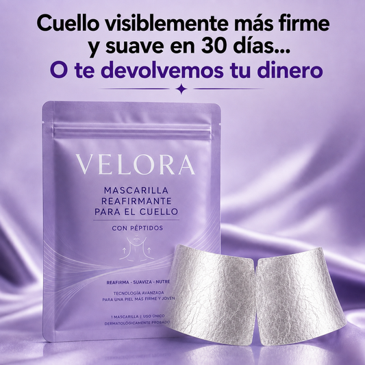 VELORA Mascarilla de Cuello + Péptidos e Hidratación