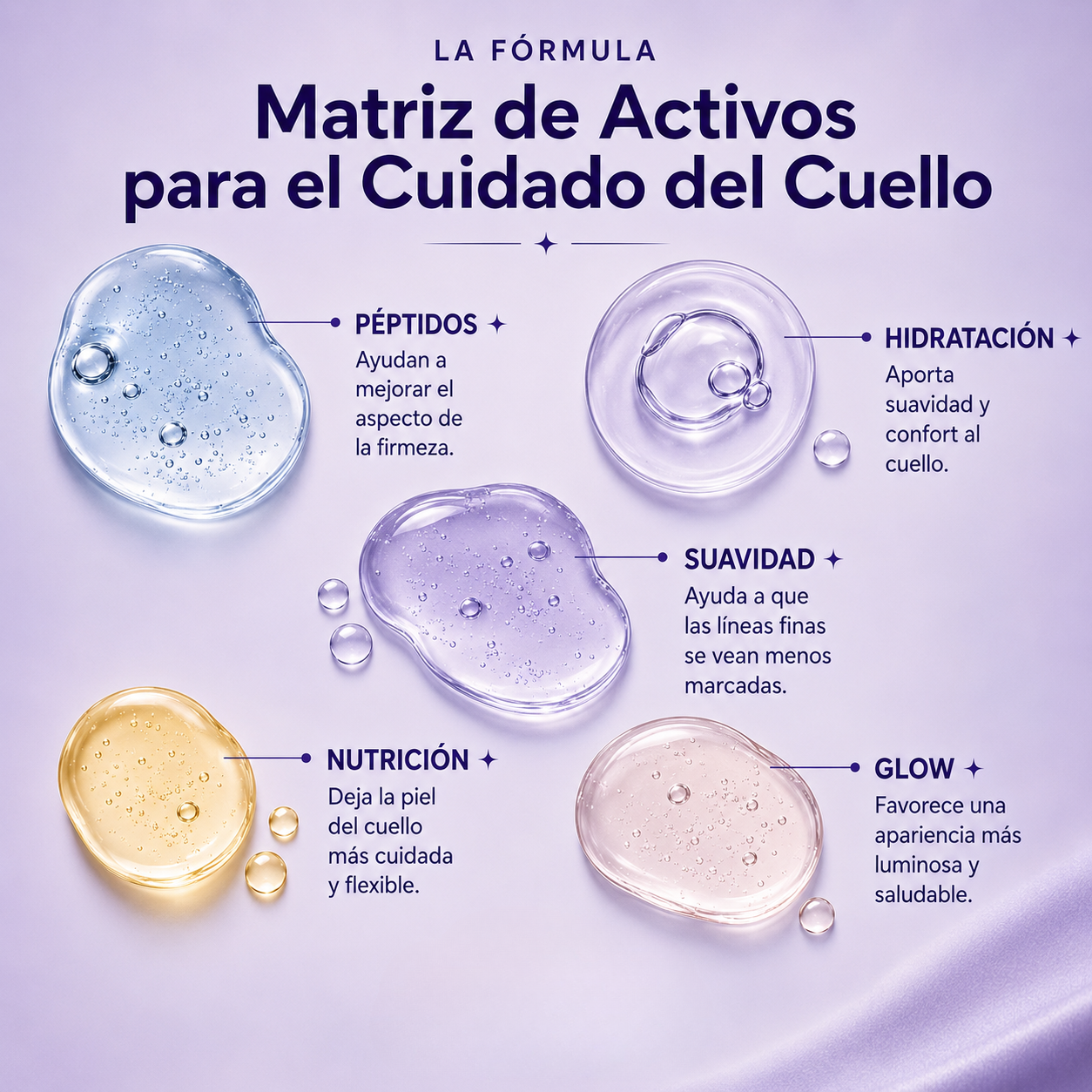 VELORA Mascarilla de Cuello + Péptidos e Hidratación